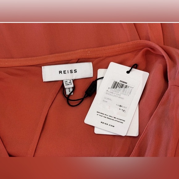 NWT REISS Charly One Shoulder Maxi Dress - Size 4 - MSRP $390 - Picture 9 of 10